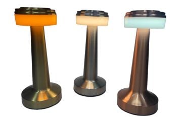 Usb Şarjlı Yuvarlak Dokunmatik 3 Modlu Led Masa Lambası