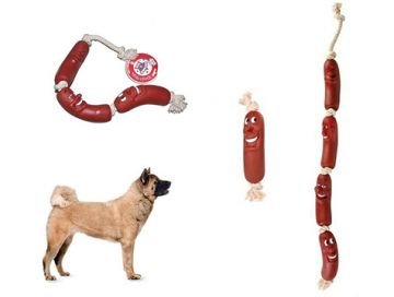 Köpekler İçin Oyuncak Sosis