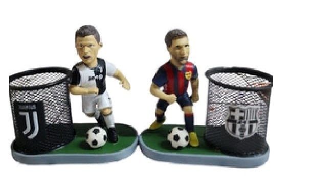 Dekoratif Polyester Futbolcu Kalemlik (15 cm)