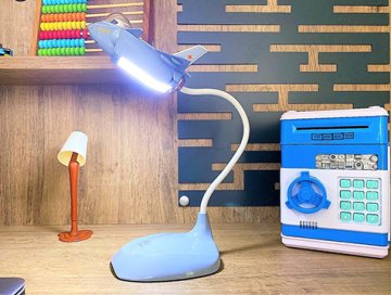 Dokunmatik Şarjlı Jet Uçak Led Masa Lambası