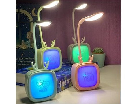 Televizyon Tasarımlı 2 Kademeli Şarjlı Masa Lambası