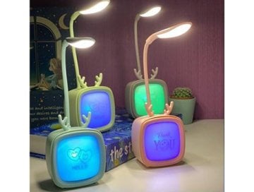 Televizyon Tasarımlı 2 Kademeli Şarjlı Masa Lambası