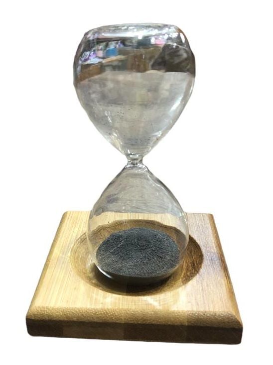 Cam Mıknatıslı Manyetik Kum Saati (10 cm)