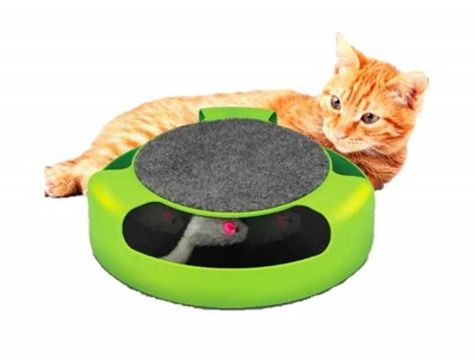 Kedi Tırmalama Oyuncağı Hareketli Fareli