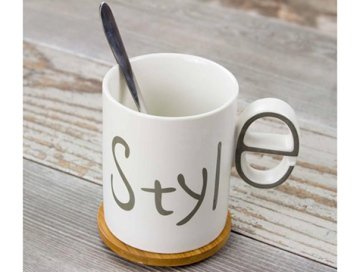 Ahşap Kapaklı Kaşıklı Kupa Bardak (Smaile & Style)