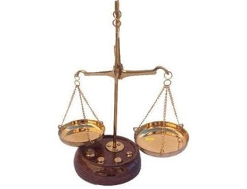 Dekoratif Ahşap Adalet Terazisi (10 Gr)