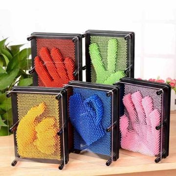 3 Boyutlu Plastik Renkli Çivi Tablo Pinart