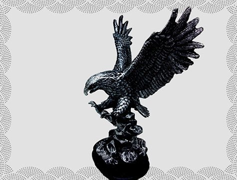 Dekoratif Kartal Biblosu (Gümüş)