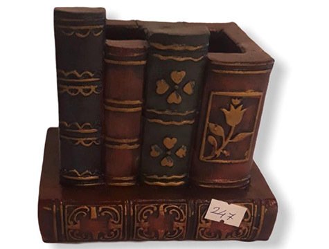 Kitap Tasarımlı Polyester Dekoratif Kalemlik