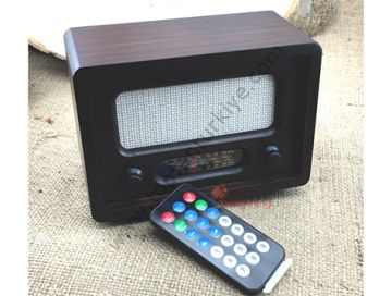 Nostaljik Ahşap Radyo Uzaktan Kumandalı