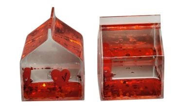 Dekoratif Batmayan Oklu Love Kalpler Tasarımlı Biblo