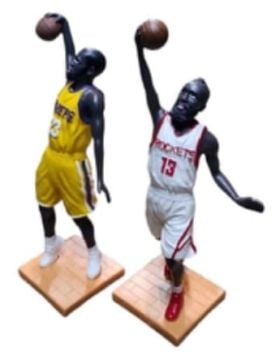 Dekoratif Polyester Basketbolcu Tasarımlı Biblo (23 cm)