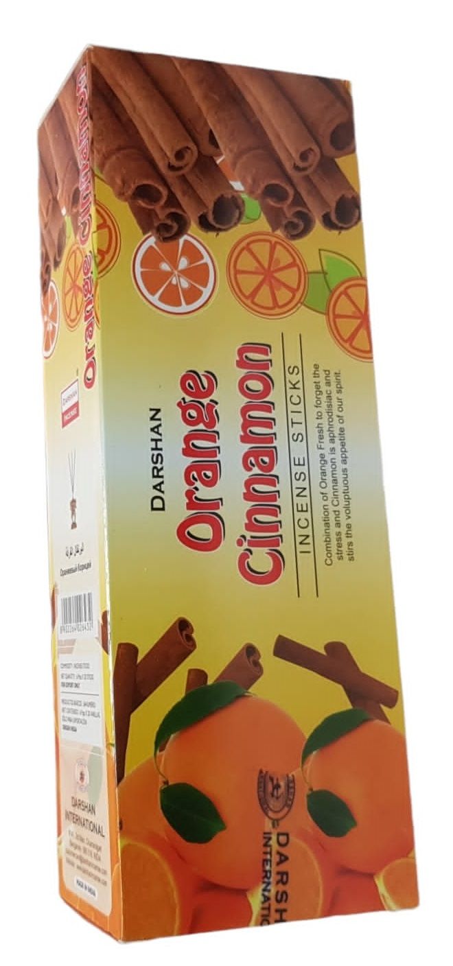 Darshan Orange Cinnamon Çubuk Tütsü İncense Sticks (120 Adet)