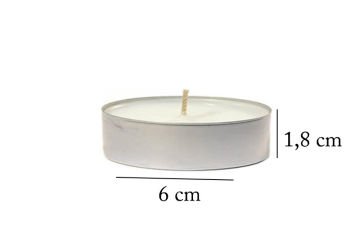 Karışık Kokulu Tealight Büyük Boy Mum (4 adet)