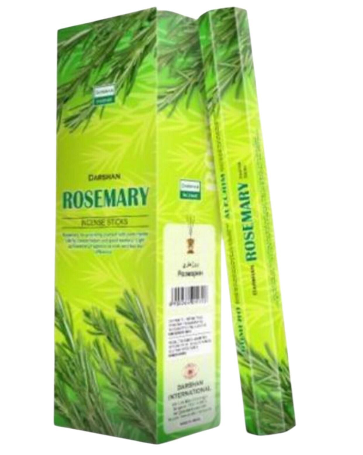 Darshan Rosemary Biberiye Çubuk Tütsü Incense Sticks (120 Adet)