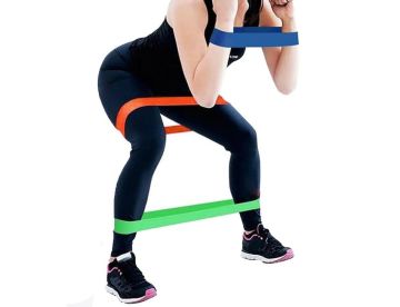 Pilates Aerobik Bandı Direnç Lastiği (5 Adet)