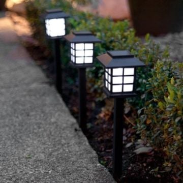 Pratik Sokak Lamba Tasarımlı Solar Bahçe Lambası (6 Adet)