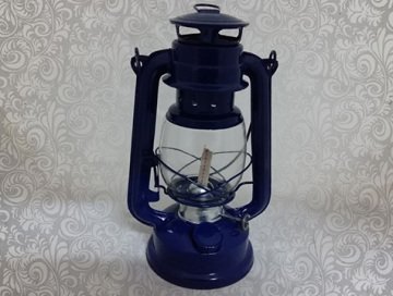Nostaljik Metal Gerçek Gaz Lambası (28 cm)