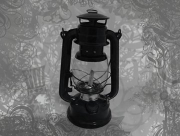 Nostaljik Metal Gerçek Gaz Lambası (28 cm)