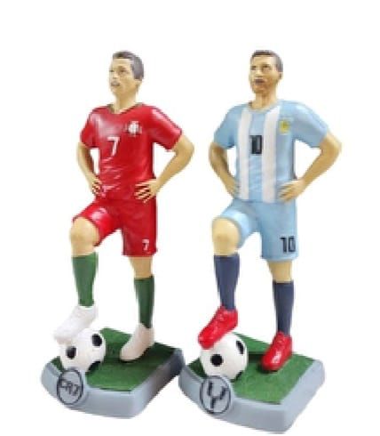 Polyester Futbolcu Tasarımlı Dekoratif Biblo (30 cm)