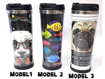 Desenli Renkli Termos Kupa Bardak Mug