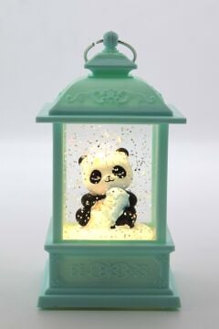 Sulu Simli Işıklı Müzikli Panda Biblosu