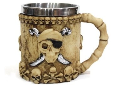 Korsan Kuru Kafa Şeklinde 3D Kupa Bardak