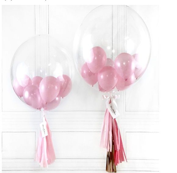 18 İnç İçine Çiçek ve Süs Konulabilen Şeffaf Balon(50 Adet)