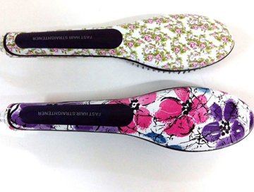 Desenli Elektrikli Saç Düzleştirici Tarak Fast Hair Straightener