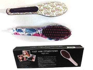 Desenli Elektrikli Saç Düzleştirici Tarak Fast Hair Straightener