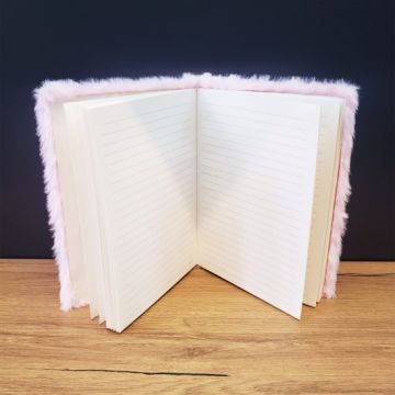 Kalpli Tasarımlı Peluş Defter