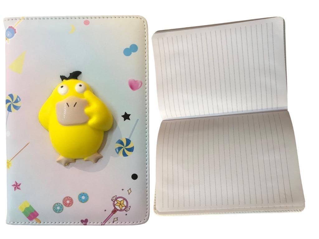 Ördek Tasarımlı Çizgili Defter