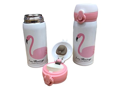 Flamingo Baskılı Termos Bardak (350 ml)