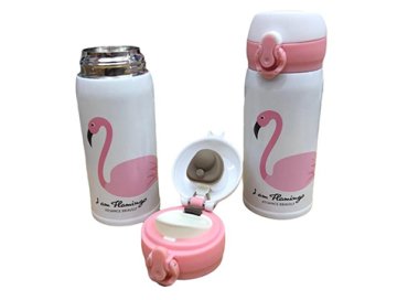 Flamingo Baskılı Termos Bardak (350 ml)