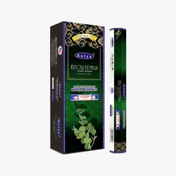 Satya Eucalyptus (Okaliptus) Çubuk Tütsü Incense Sticks (120 Adet)
