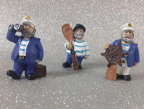 Dekoratif Gemi Kaptanı Biblosu (3 Adet)