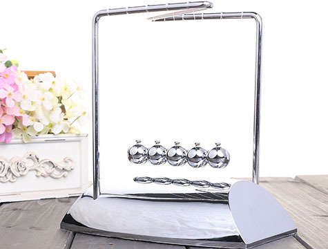 Dekoratif Newton' s Cradle Metal Denge Topları