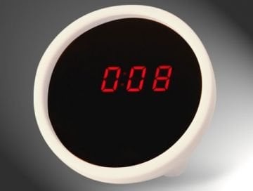 Dekoratif Led Saatli Alarmlı Mini Güzellik Aynası