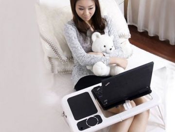 E Table Soğutuculu Portatif Laptop Sehpası