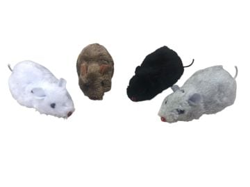 Çek Bırak Tekerlekli Peluş Fare Kedi Oyuncağı