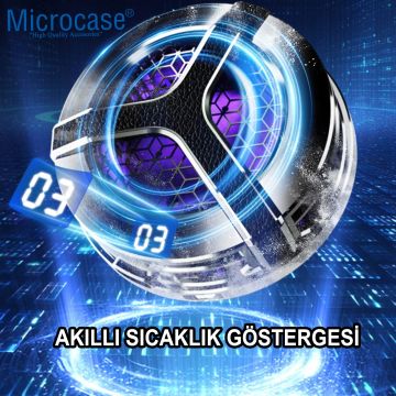 S9 USB Manyetik Dijital Göstergeli Işıklı Cep Telefonu Soğutucu Fan