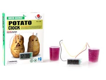 Elektriğini Patatesten Üreten Dijital Saat Potato Clock