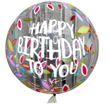 20'' Renkli Happy Birtday To You Baskılı Balon