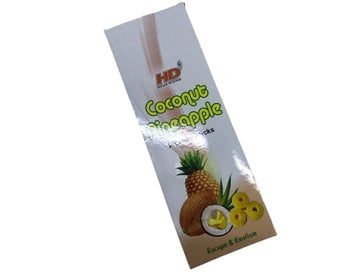 HD Hindistan Cevizi Ananas Kokulu Çubuk Tütsü Coconut Pineapple (120 Adet)