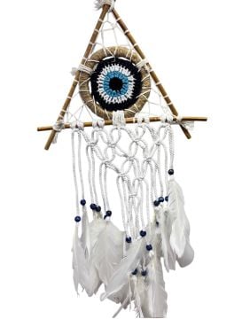 Üçgen Şeklinde Rüya Kapanı Dream Catcher (25 cm x 60 cm)