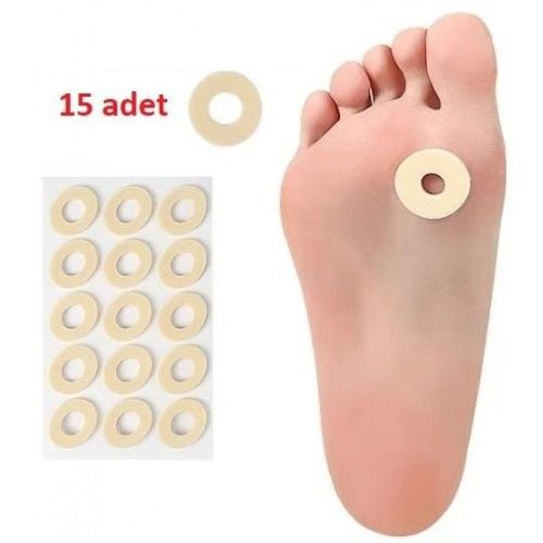 Ayak Nasır Koruyucu Delikli Ped (15 Adet)