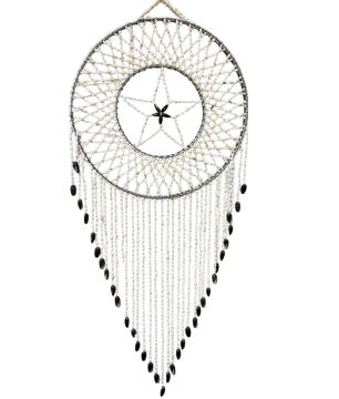 Yıldız Deniz Kabuğu Süslü Dream Catcher (40 cm x 100 cm)