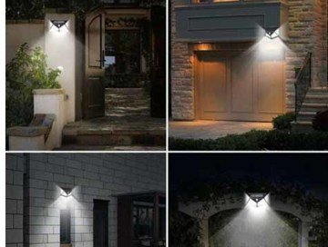 114 COB Led Güneş Enerjili Hareket Sensörlü Bahçe Aydınlatması