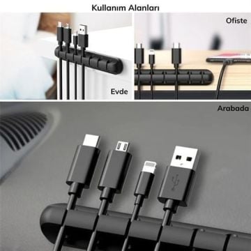 16 Parça Kablo Düzenleyici Toparlayıcı Set