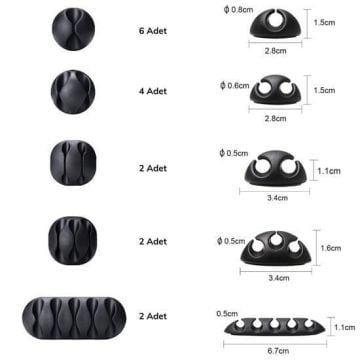 16 Parça Kablo Düzenleyici Toparlayıcı Set